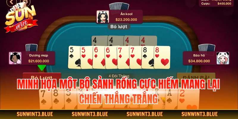 Minh họa một bộ sảnh rồng cực hiếm mang lại chiến thắng trắng