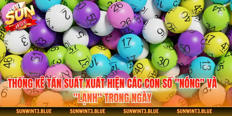 Thống kê tần suất xuất hiện các con số "nóng" và "lạnh" trong ngày